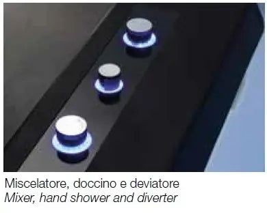 COLACRIL VITTORIA Vasca Idromassaggio Con Doppia Cascata 200x90 - Shopbagno.it