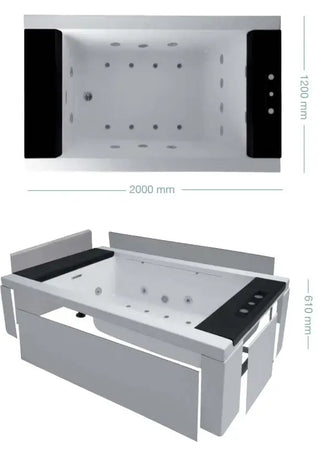 COLACRIL ANGEL Vasca Idromassaggio Con Doppia Cascata - Shopbagno.it