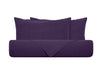 Parure letto in Puro Lino Stonewashed Viola
