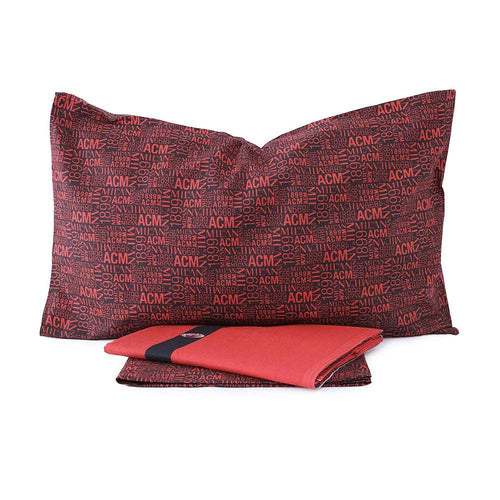 Completo letto A.C. Milan lenzuola Ufficiale per letto Una piazza S45 - Passarelli Biancheria