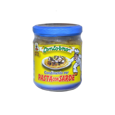 Condimento per Pasta con Sarde | Ricetta Tradizionale | Senza Glutine | Fratelli Contorno, Sicilia | 195g