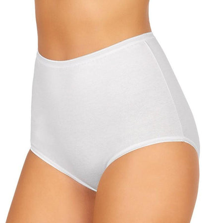 Slip Culotte in Cotone Jadea Mod. 05 Vita Alta Bianco/Nero