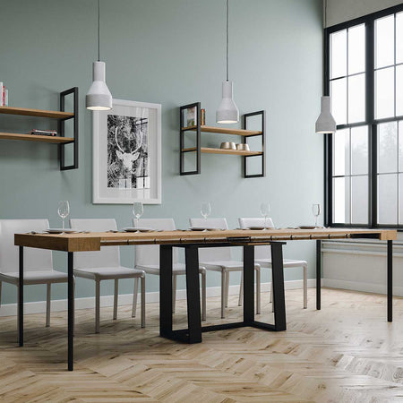 Tavolo consolle "Ravenna" allungabile in legno per sala da pranzo