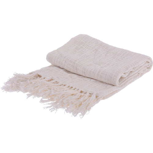 Coperta decorativa leggera morbida con frange in cotone per letto e divano 170 cm