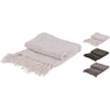 Coperta decorativa leggera morbida con frange in cotone per letto e divano 170 cm