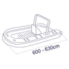 Copribarca Covy Rib Cm 600/630 600D Completo Di Apertura Per Un Eventuale Roll Bar