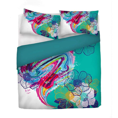 Kiosa Parure Copripiumino Matrimoniale in Cotone kio608 B66 - Passarelli Biancheria