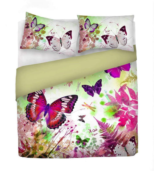 Kiosa Parure Copripiumino Matrimoniale in Cotone kio641 B66 - Passarelli Biancheria