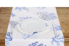 Set 6 tovaglioli da tavola 100% cotone stampa digitale, made in Italy CORALLI BLU