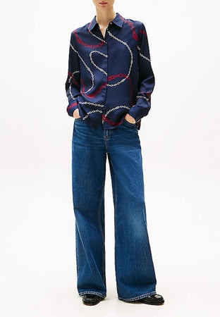 Tommy Hilfiger CAMICIA SOFT VISCOSE REGULAR LS SHIRT da donna