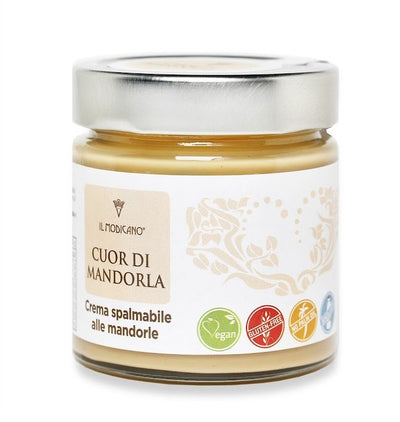 Il Modicano - Crema dolce spalmabile BIO alla mandorla – Cuor di mandorla - 180 gr