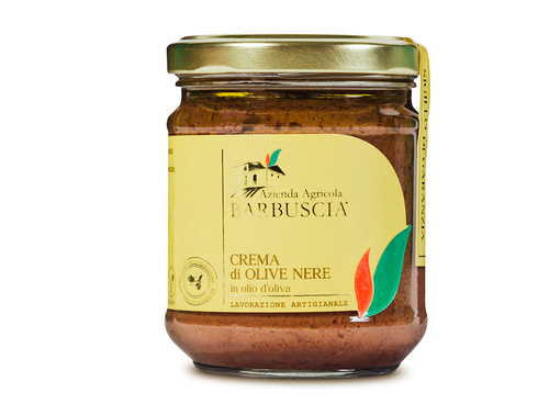 Barbuscia - Crema di olive nere in olio di oliva 190 gr