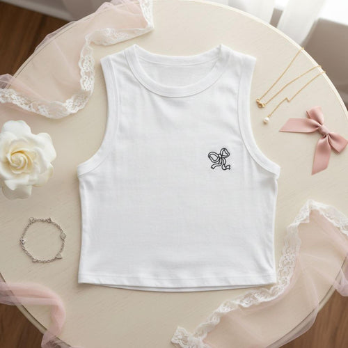 Crop Top Ghettoblaster Fiocco white