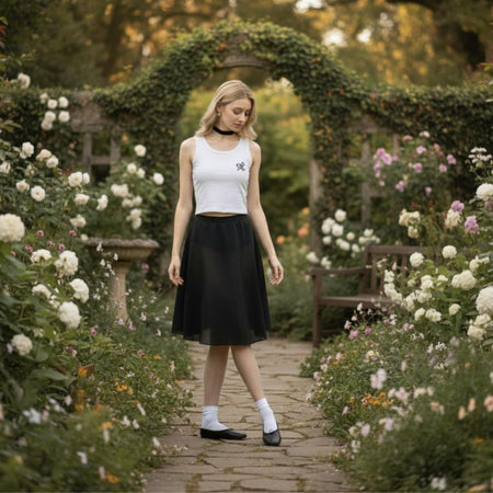 Crop Top Ghettoblaster Fiocco white