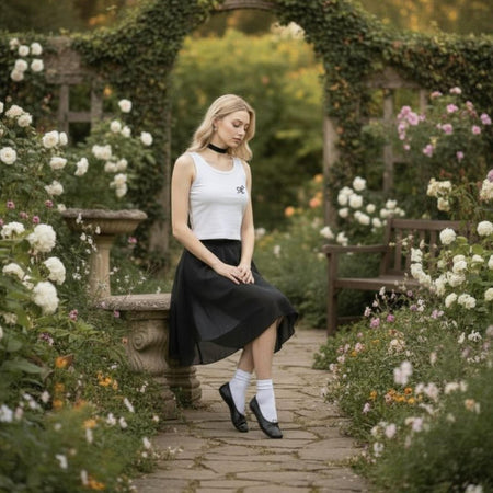 Crop Top Ghettoblaster Fiocco white