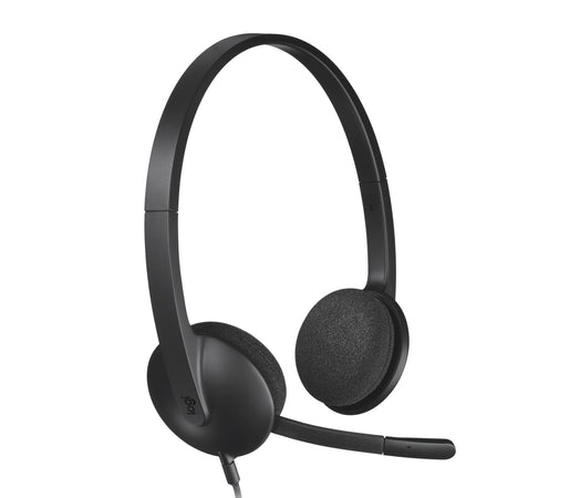 Cuffia con microfono LOGITECH RETAIL - H340 USB Nero