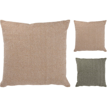 Cuscino imbottito decorativo in cotone per divano sfoderabile 45 x 45 cm