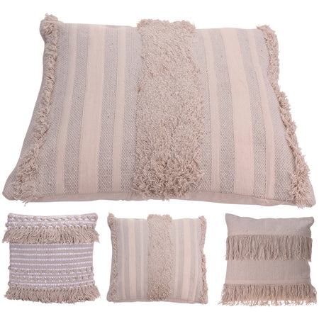 Cuscino imbottito in cotone decorativo per divano sfoderabile 45 x 45 cm