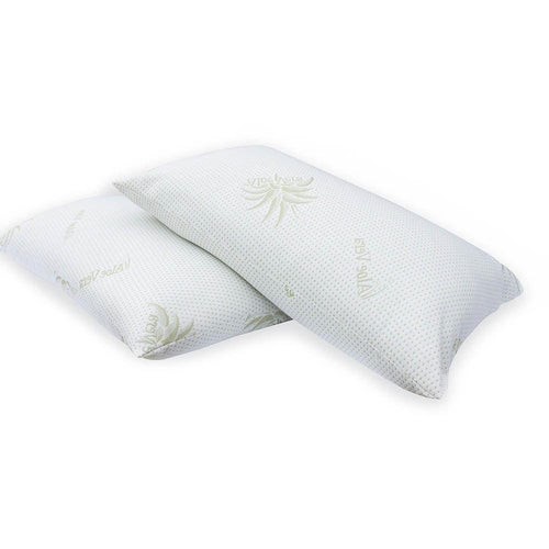Coppia Cuscini Guanciale Trapuntato in Aloe Vera B28 - Passarelli Biancheria
