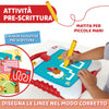 CHICCO Lavagna Leggi & Scrivi - Lavagna Cancellabile Bambini con Schermo LCD e Set di Carte, Esercizi di Pre-Scrittura e Disegno Libero, Ispirato al Metodo Montessori, Percorso educativo pregrafismo - Giochi Educativi