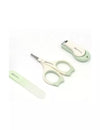 MIZU BABY - Mami - Gift Set Verde acqua con beauty in silicone, spazzola, pettine, forbicine, tagliaunghie, capelli, unghie