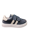 Scarpe sneakers Unisex bambini balducci BUTTER  blue-bianco laccio e zip laterale