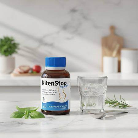 Ritenstop Integratore Per Dimagrire Brucia Grassi Drenaggio Liquidi Corporei 200ml Diuretico Drenante Forte Finachi