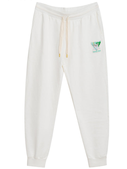 CASABLANCA Joggers Tennis Club Icon bianchi con ricami Casablanca da uomo