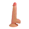 Cyber Silicock fallo realistico vibrante in silicone con testicoli e ventosa funzione di up&down tipo sex machine