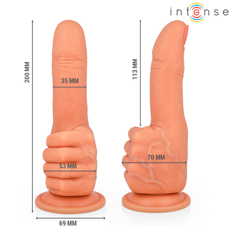 INTENSE BENDER stimolatore punto G flessibile mano in silicone super morbido 11,3 CM