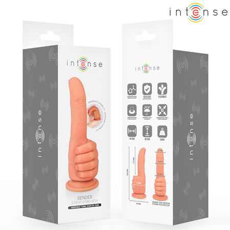 INTENSE BENDER stimolatore punto G flessibile mano in silicone super morbido 11,3 CM