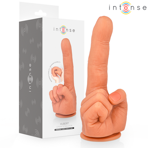 INTENSE HUBERT stimolatore punto G flessibile mano in silicone super morbido 14,2 CM