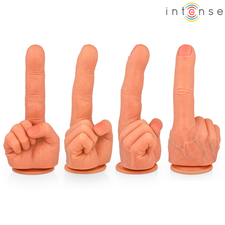 INTENSE HUBERT stimolatore punto G flessibile mano in silicone super morbido 14,2 CM