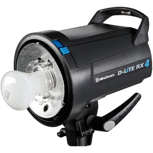 D-Lite RX 4 con cavo principale e sincrono, tubo flash e luce pilota