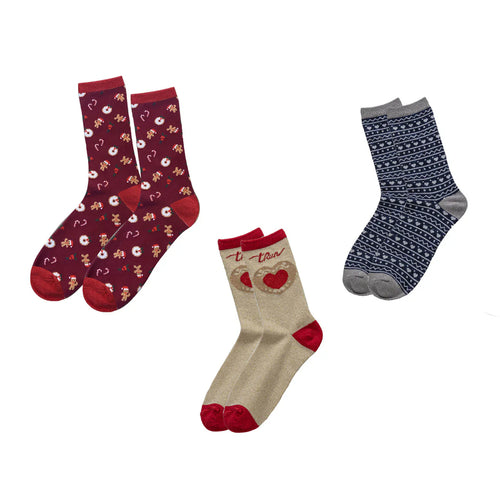 THUN® Set 3 Calzini Donna Scatola Thunland Taglia Unica 2510S17