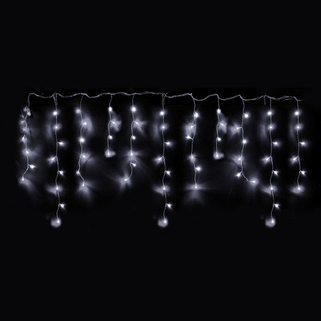 Tenda luminosa con Maxi Led cascata da esterno decorazione natalizia 3,6 mt x h 80 cm