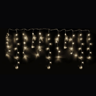 Tenda luminosa con Maxi Led cascata da esterno decorazione natalizia 3,6 mt x h 80 cm