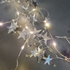 Luci di natale Micro Led e Stelle in metallo a batteria per interno