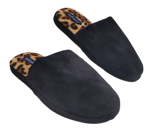 de fonseca Ciabatte Donna Invernali da Casa, Pantofole Calde e Pelose, Pantofola Animalier Leopardata