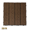 1mq (11 pezzi) di Pavimento Quadrotte in decking WPC da esterno 30X30cm (sp.2cm) inclusa struttura CLICK