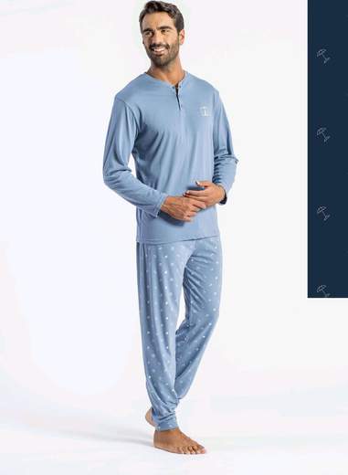 Pigiama Uomo Primavera/Estate Papalina Linea Mare 60 Jersey