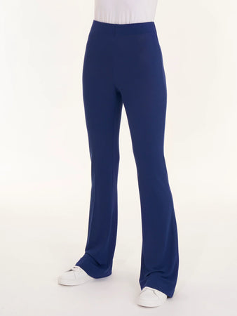 Ragno Pantalone Estivo da Donna modello Flare in jersey di viscosa crêpe D987PC S34