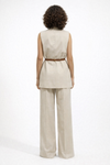 Pantalone palazzo con cintura