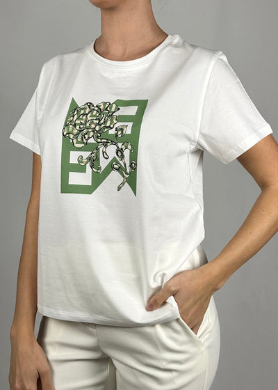 Emme Marella T-Shirt Donna Girocollo Olpe Verde