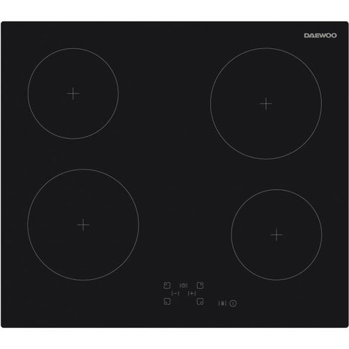 Piano cottura in vetroceramica - DAEWOO - 4 fuochi - 60 cm - BH6VTF27BNM - Nero