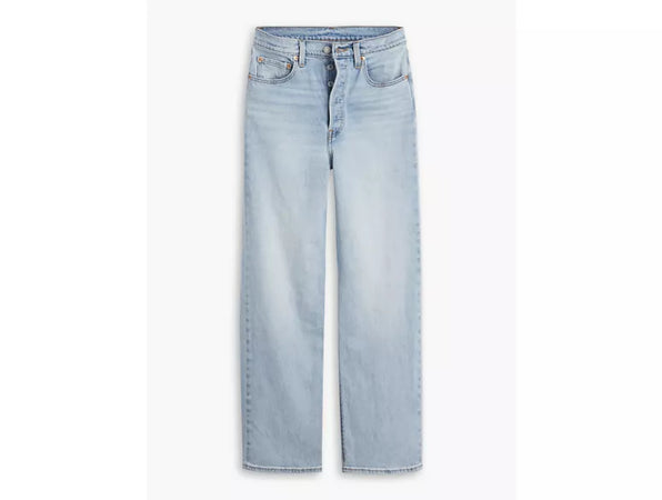Levi's Ribcage Straight Ankle jeans donna Filter Her vita altissima denim chiaro