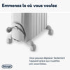 Radiatore a bagno d'olio Dragon4 DELONGHI - 1500W - 3 stadi di riscaldamento - Tecnologia Real Energy - Effetto camino
