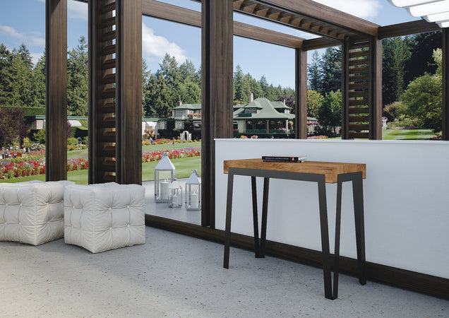 Tavolo consolle "Firenze" allungabile in legno per sala da pranzo