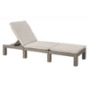 Poltrona lounge in simil resina intrecciata con cuscini ALLIBERT - 4 posizioni - Daytona - Beige
