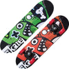 Skateboard Tribe Monsters 60x15 cm - Tavola in Acero 9 Strati con Ruote in PVC